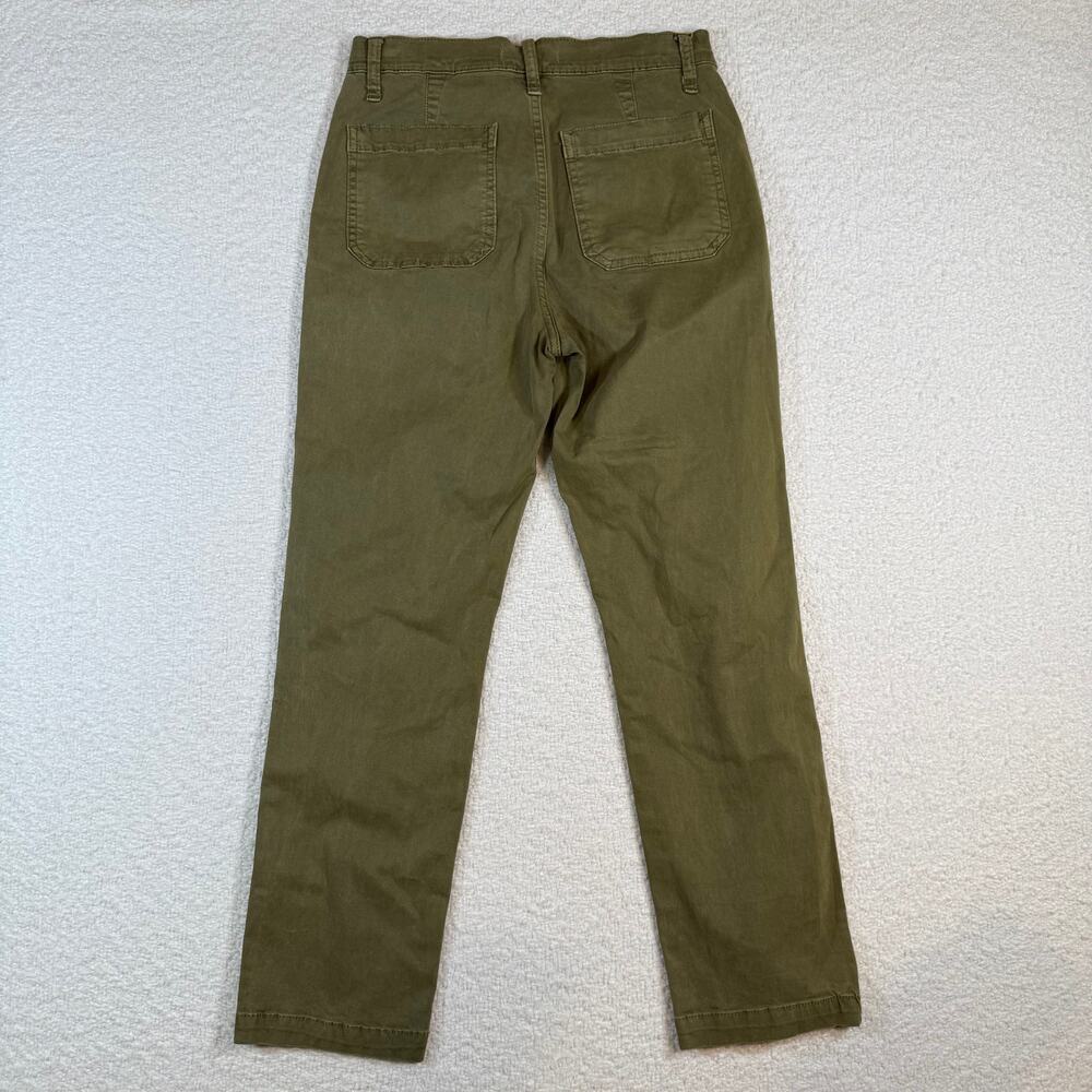 Madewell Stovepipe Fatigue Pants: TENCEL™ Lyocell Edition olive green size 27 - Picture 8 of 8